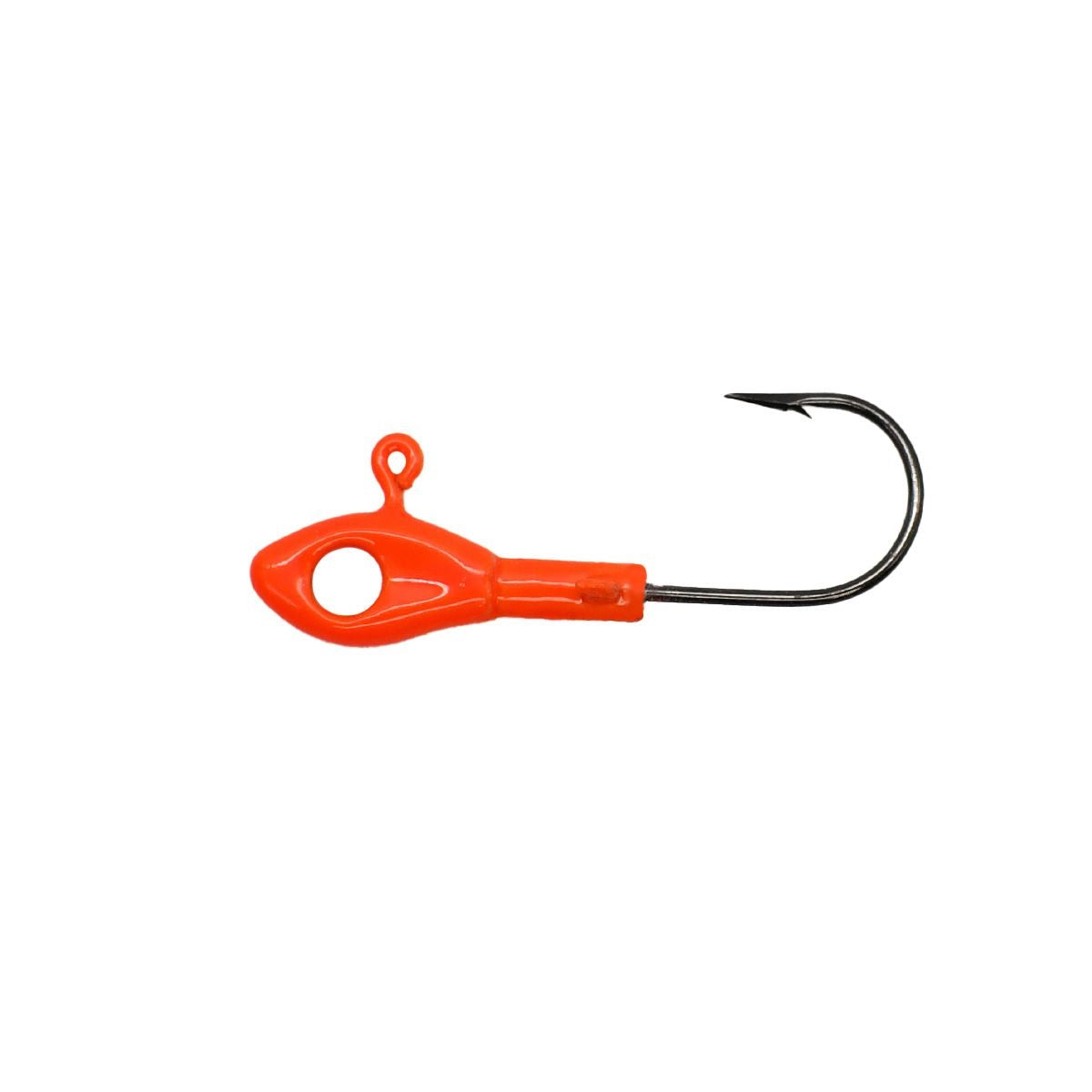 Leland Crappie Magnet Eye Hole Minnow Heads 5ct 1/16oz Orange