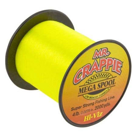 Lews Mr Crappie Mono Line 2000yd 4lb H iVis Yellow