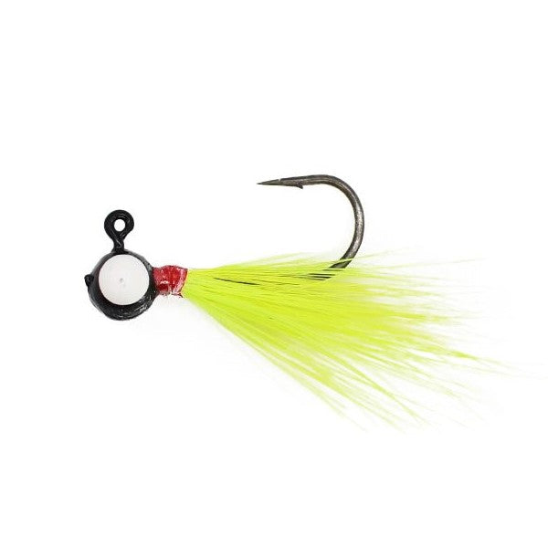 Leland Pop Eye Jig 1/32 2ct Black/Chartreuse