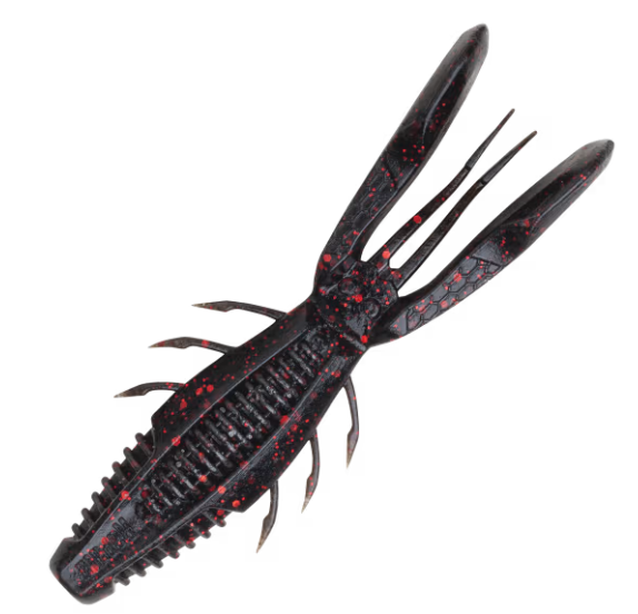 Rapala CrushCity Bronco Bug 4in 6ct Black Red Flake