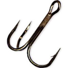 Gamakatsu Treble Hook Round Bend Black Nickle Size 4 10ct