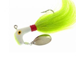 Blakemore Road Runner Bucktail 1/2oz 4/0 Chart/White-Red/Chart