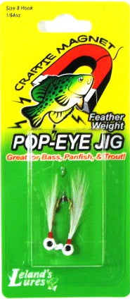 Leland Pop Eye Jig 1/64 2ct White/White