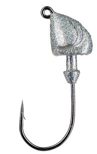 Strike King Squadron Swimbait Jig Head 1/4oz 3ct Silver Bling