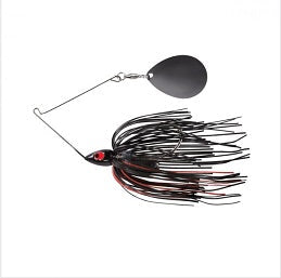 War Eagle Night Time Spinnerbait 1/2oz  BNK Black Red